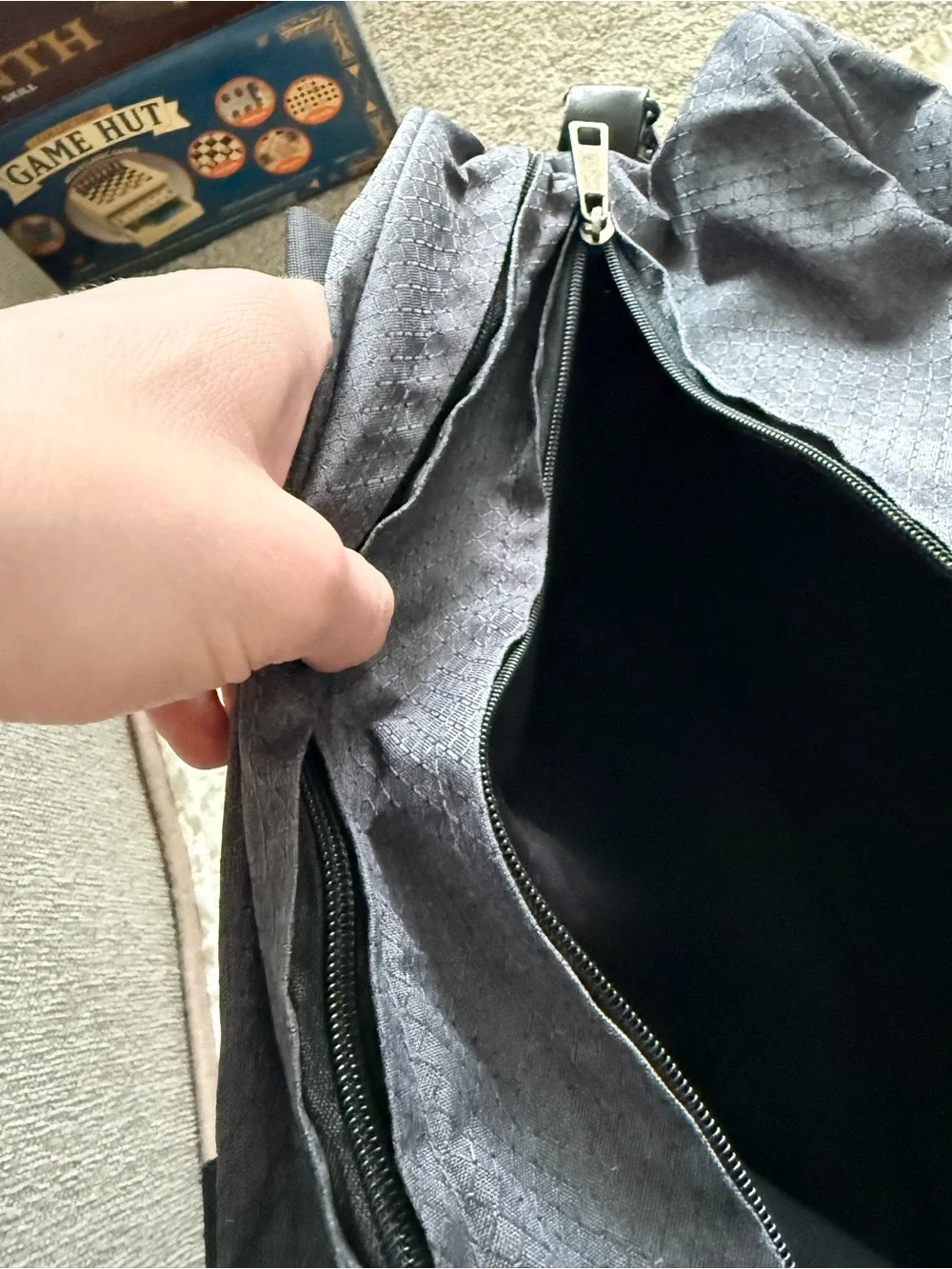 Orangetheory Gray and Black Duffel Bag